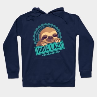 100% Cute Sloth - Lazy Nap Seal Hoodie